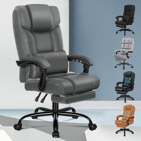 ALFORDSON Bürostuhl ergonomisch Hochlehner 150° Liegeposition Netzgewebe Rollen (1/5)