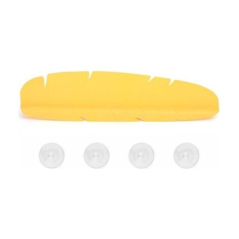 Pair Protection Contre Les Éclaboussures D'évier En Forme De Feuille, Protection En Silicone Souple, Écran Étanche, Déflecteur Anti-éclaboussures, jaune
