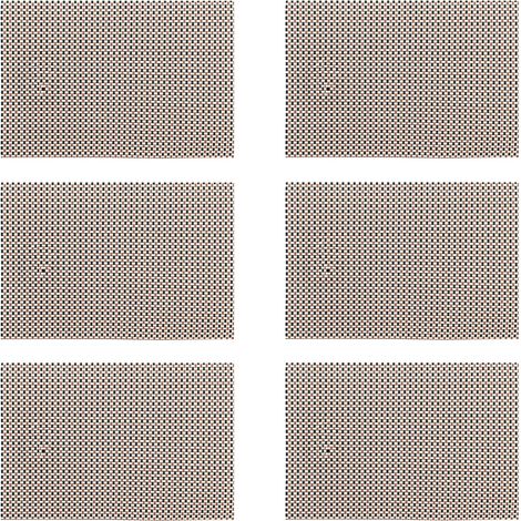 Lot de 6 sets de table tissé en PVC 45x30cm (1/3)