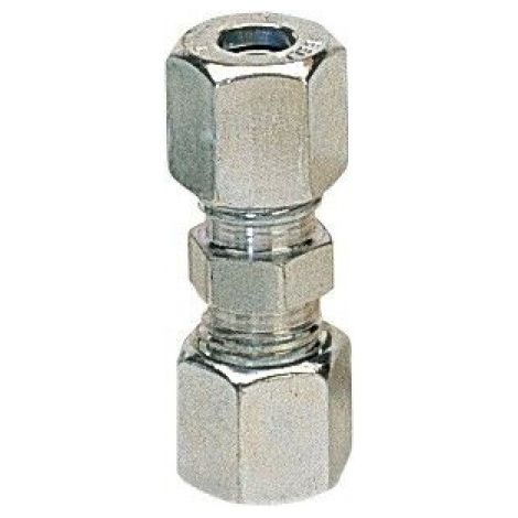 Raccordo gas dritto in acciaio 8 mm
