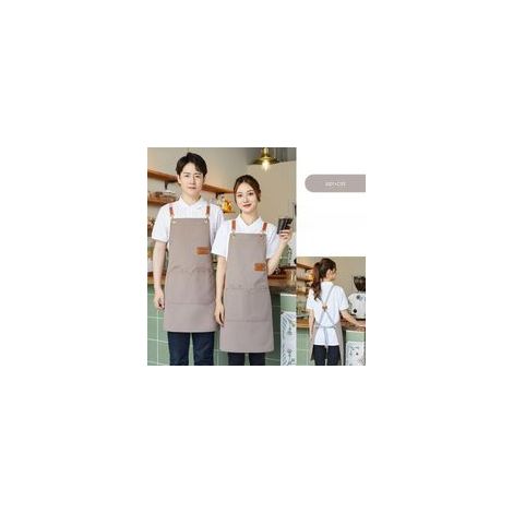 Grembiule da barbecue, grembiule da cucina unisex, schiena incrociata, grembiule da lavoro unisex, grembiule da giardinaggio impermeabile, fai da te, personalizzabile, modello 10 - Crezuo