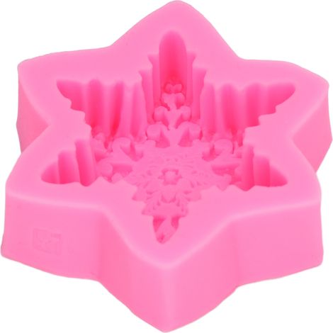 3D-Schneeflocken-Fondantformen, hochwertiges Material, langlebig, antihaftbeschichtet, elastisch, Silikonformen, die häufig für Kuchen, Schokolade und Süßigkeiten verwendet werden.