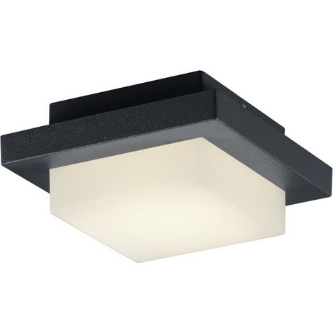 Trio Lighting Applique murale LED carrée HONDO ou plafonnier extérieur avec 1x3,5W LED 330Lm 3000K IP54 (1/5)