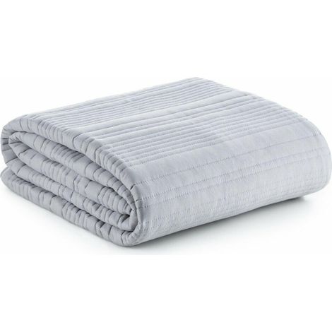 Colcha Tara 170x210 cm plateada (1/5)
