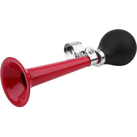Zerodis Vélo Bugle 2.2inch Vélo Vélo Hooter Portable Vélo Air Horn Bugle Ampoule Squeeze Ring Rouge