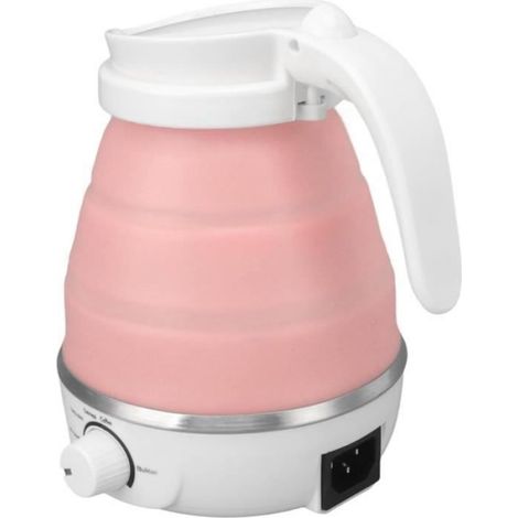 Bouilloire Pliable - 0,6 L - Acier Inoxydable 304 - Silicone Alimentaire - Prise US 110 V - 1 Pièce (1/4)