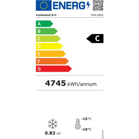 Armoire Réfrigérée Négative blanche avec Porte Vitrée 382 L - Combisteel (1/2)