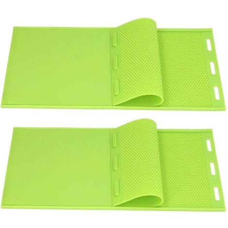 Feuille de Cire d'abeille Moule 2 Pièces 5.4mm Silicone Feuille de Cire d'abeille Moule Cire d'abeille Fondation Presse Moule équipement D'apiculteur