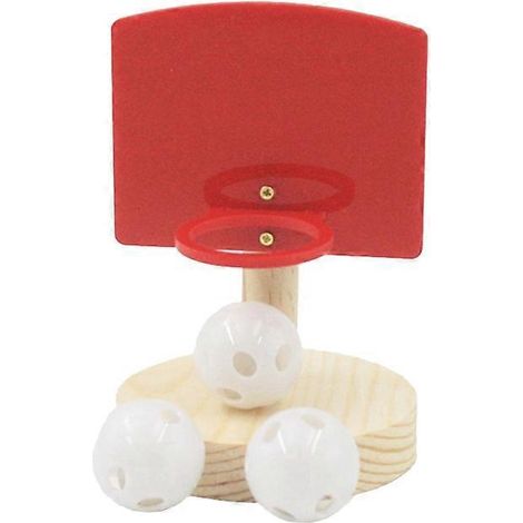 Perroquets jouets à mâcher pour oiseaux, panier de basket miniature perruche, cloche et balles puzzle accessoires cadeau.