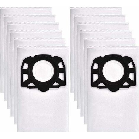 12 Sacs Aspirateur pour Karcher WD4 WD5 WD6 Premium, adapté pour Karcher MV4, MV5, MV6 aspirateur eau et poussière 2.863-006.0 (1/4)