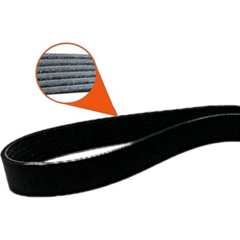 1 color: Black Material: Rubber Automotive 6-rib drive belt, 40.75 inch Engine belt. (1/4)