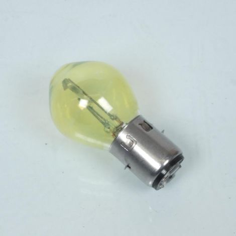 Ampoule de phare optique avant BA20d jaune 6V 35/35W pour moto (1/3)