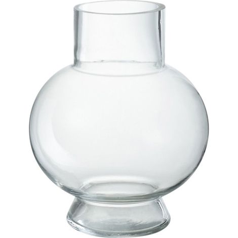 Vase Boule en Verre "Pinky Perfect" 22cm Transparent (1/3)