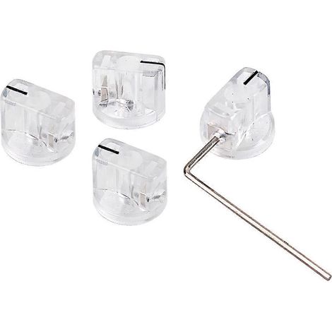 boutons d'amplificateur de guitare, boutons de pédale d'effet, bouton indicateur, bouton de contrôle de volume avec clé GD68-M (1/3)