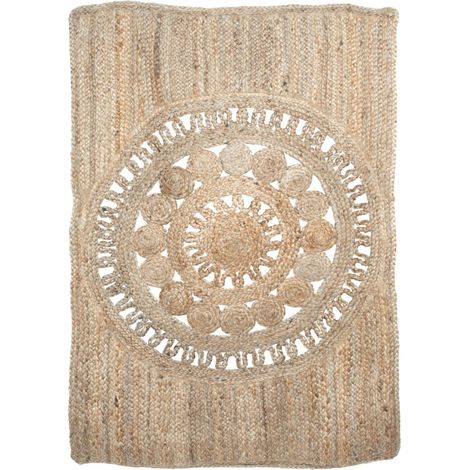 Tapis rectangulaire en Jute tressée (1/5)