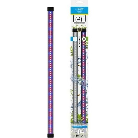 Ciano – Rampe LED horticole 60cm – Couleur lumière 6500K – Convertisseur Aqua 60/80 – Rouge et bleu – Eclairage professionnel (1/2)