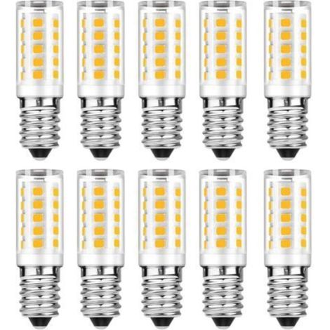 E14 LED light bulb, cool white 6000 K, 5 W equivalent to 50 W incandescent lamp, 400 lm, not dimmable, 10 pieces (1/4)