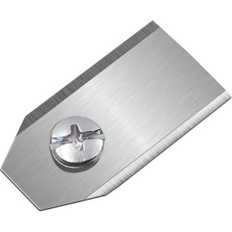 (35 x 18 x 0,45 mm, Silber), 1 Stück Mährobotermesser, universelles Ersatzmesser für automatische Rasenmäher, Unkrautentfernungszubehör für Rasenmäher (1/4)