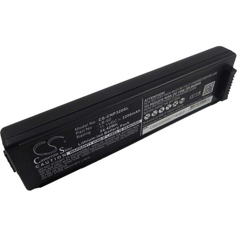 vhbw Battery compatible with Canon Pixma i320, i260, ip100 mini, ip100 Printer Copier Scanner Label Maker (2200 mAh, 11.1 V, Li-Ion)