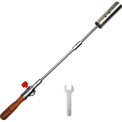 Brûleur à gaz propane 57 cm (22,4 po) à long bras détachable – brûleur de cuisson extérieur pour jardin, déneigement, déglacage et travaux de toiture (1/5)