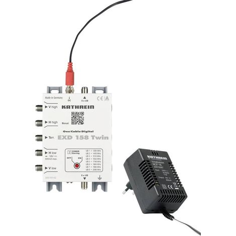 Conmutador satélite Kathrein EXD 158 Twin 5 entradas 2 salidas