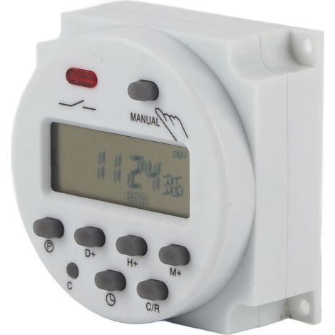 Minuterie programmable numérique LCD, relais temporisé (220 V CA) (1/5)