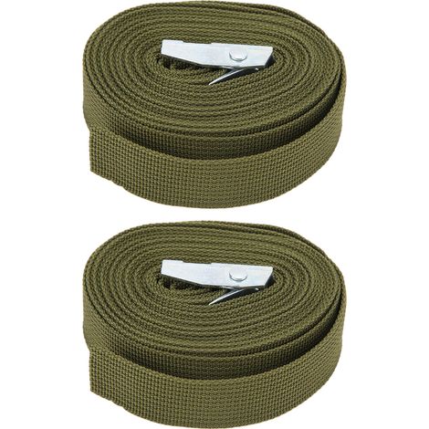 Sangles de fixation robustes en alliage de zinc pour bagages, palettes et transport, longueur 3m / 9.8ft