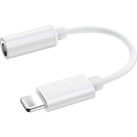 Adattatore da Lightning a jack per cuffie da 3,5 mm, adattatore per cuffie per iPhone, compatibile con iPhone 14/13/12/11/XR/XS Max/X/8/7/6, supporta tutte le versioni di iOS.