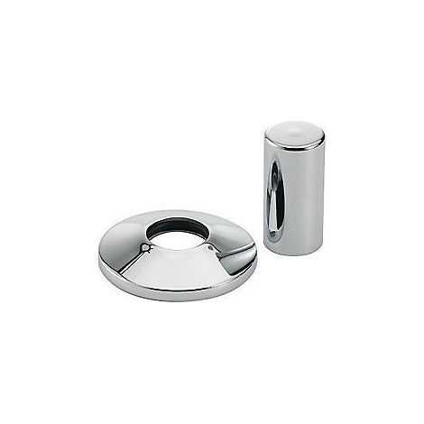 Tube avec rosace diam. 26 mm x 19 mm