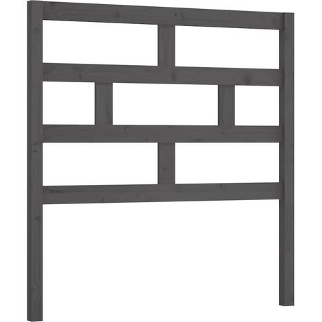 Maison Exclusive - Kopfteil Grau 96x4x100 cm Massivholz Kiefer