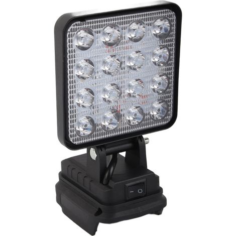 Projecteur de travail LED sans fil 18 V alimenté par batterie au lithium, ultra-lumineux, pour éclairage de sécurité extérieur (compatible BL1830, 1840, 1850) (1/5)