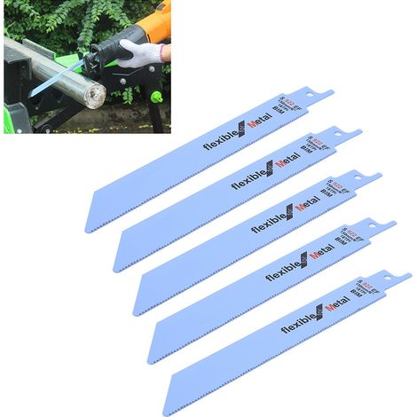 5-teiliges Set Metall-Säbelsägeblätter für Holzbearbeitung, 150 mm / 5,9 Zoll, S922EF (1/5)