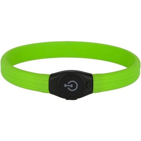 Collier LED - KERBL - Maxi Safe - 65 cm - 10 mm - Grün