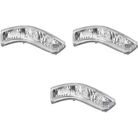 3X Derecha 34350-SJA-G02 Luz de espejo retrovisor con luz de intermitente LED para Honda Accord 08-13 Acura RL 07-10 ( (1/3)