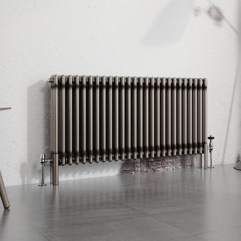 Warmehaus Traditional Radiator Raw Metal 600x1192mm Triple Column (1/5)