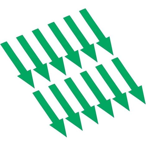 Directional Arrow Sticker, Removable PVC Stickers, Waterproof Floor and Wall Stickers, Instruction Marking, Green Removable PVC Stickers, Waterproof Floor and Wall Stickers, Instruction Marking (1/5)