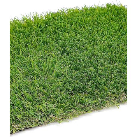 Césped Artificial Córdoba PREMIUM 30mm - Modelo Acolchado, Confortable y Resistente  2 x 4 metros: 8 m2 - (1/4)