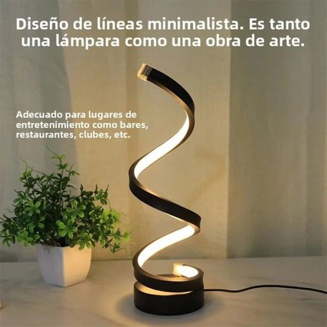Lampe De Table - Led 3d Rotative - Variateur Dintensite - Pour Bureau Et Chevet - 1 Unite (1/5)