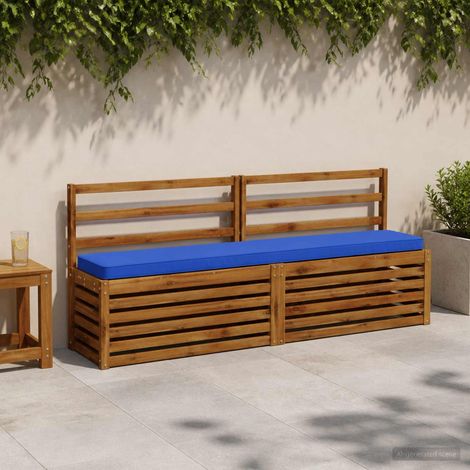 vidaXL 1-Piece Bench Cushion VUGHT 100% Polyester Royal Blue (1/5)