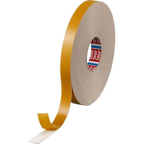 Tesafix 4952 doppelseitiges Klebeband mit Schaumstoffrücken – 50 m x 15 mm, weiß (1/5)