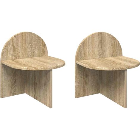 Maison Exclusive - Comodino 2 pz Rovere Sonoma 40 x 35,5 x 45,5 cm (1/5)