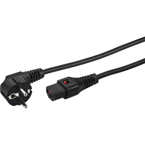 Monacor AAC-200IEC Alimentazione Cavo [1x Spina schuko - 1x Spina IEC C13] 2.00 m Nero