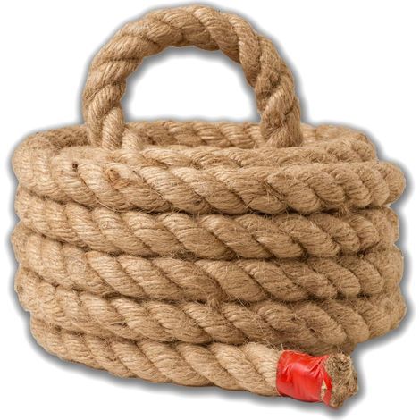 1 Corde en jute, 18 mm, fibre naturelle, résistant, 5 mètres, décoration, bricolage, jardin (1/5)