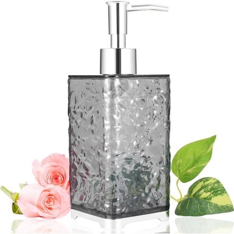 400 ML Distributeur Savon, Distributeur de Savon Liquide, Flacon Pompe Vide, Distributeur Shampoing et Gel Douche, Flacons Vides à Pompe pour Distributeurs de Savon et Lotion Cuisine Salle de Bain (1/4)
