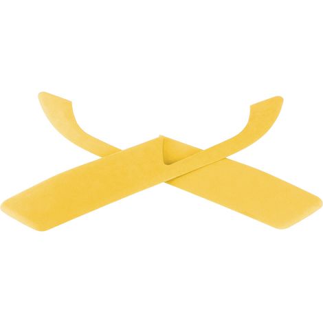 Lot de 2 panneaux de poignées de porte intérieures en daim, cadre de 2 mm d'épaisseur, compatibles avec Z4 E89 2009-2016, jaune (1/5)
