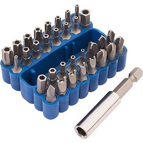Coffret embout DRAPER sécurit 33 pièces carré de 1/4 torx BTR