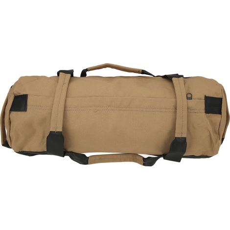 Fitness-Gewichtssack aus Oxford-Gewebe, 6 Griffe, leicht verstellbar, multifunktionaler Gewichtssack, mit gepolsterter Tasche, geeignet für Indoor-Fitnessstudios, khaki.
