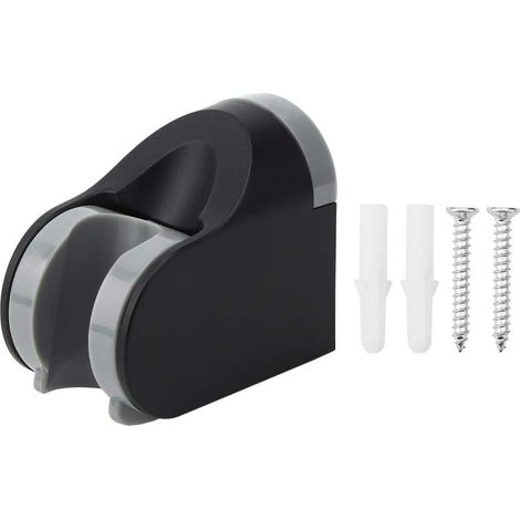 Support de douche sur pied en ABS noir mat, douchette à main, support réglable et mobile, accessoires de salle de bain pour la maison (1/5)