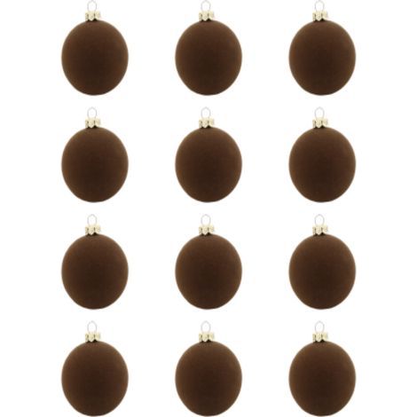 Boule de Noël floquée en velours de 6 cm (2.4 pouces). ornement décoratif en plastique. convient aux sapins de Noël. aux fêtes. aux mariages. aux soirées et à la décoration intérieure (1/5)