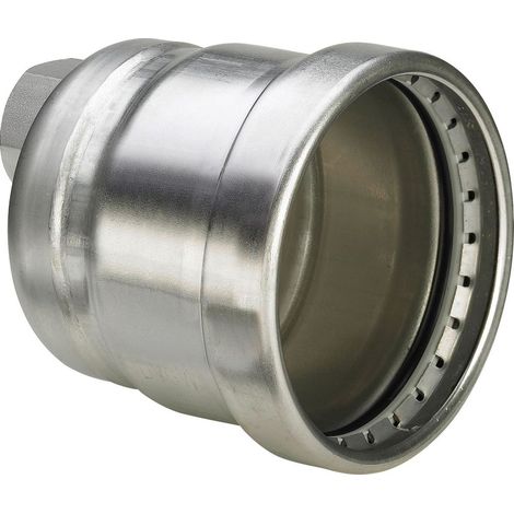Viega Tapa Sanpress Inox XL, d 64,0mm, Rp 3/4 acero inoxidable Modelo 2356XL, 578183